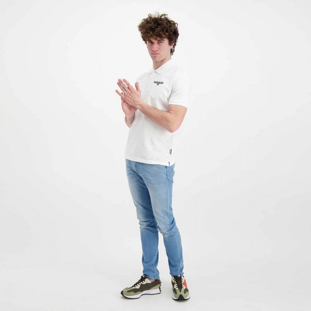 NAPAPIJRI POLO IN PIQUET ICE Bianco 7 NAPAPIJRI POLO IN PIQUET ICE Bianco - immagine 5