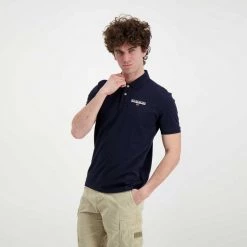 NAPAPIJRI POLO IN PIQUET ICE Blu -Tendenza Italia napapijri np0a4gwm polo in piquet ice casual uomo 044924901 176 4