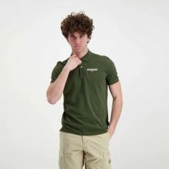NAPAPIJRI POLO IN PIQUET ICE Verde -Tendenza Italia napapijri np0a4gwm polo in piquet ice casual uomo 044925001 ge4 4