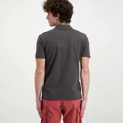 NAPAPIJRI POLO IN PIQUET ICE Grigio -Tendenza Italia napapijri np0a4gwm polo in piquet ice casual uomo 044925101 h74 3