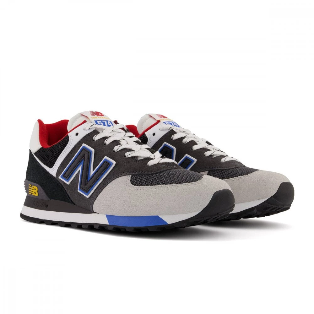 NEW BALANCE 574 Grigio, Nero 4 NEW BALANCE 574 Grigio, Nero - immagine 2