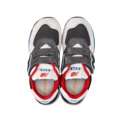 NEW BALANCE 574 VELCRO BAMBINO Grigio -Tendenza Italia new balance pv574lb1 574 velcro bambino tutte sneaker bambino 044463801 lb1 3