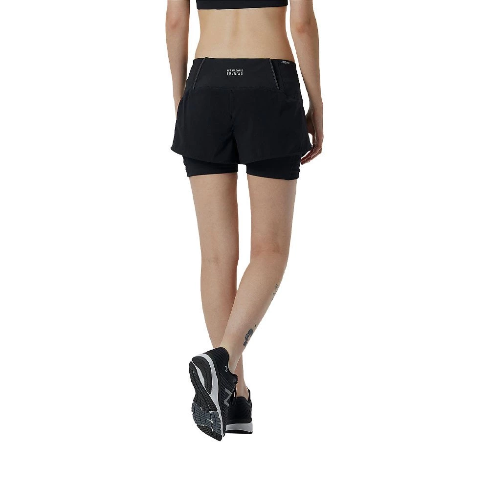 NEW BALANCE SHORT IMPACT RUN 2IN1 DONNA Nero 5 NEW BALANCE SHORT IMPACT RUN 2IN1 DONNA Nero - immagine 3