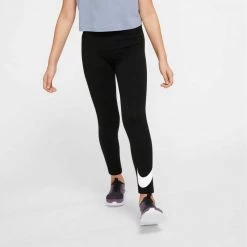 NIKE LEGGINGS FAVORITES SWOOSH BAMBINA Nero -Tendenza Italia nike ar4076 leggings favorites swoosh bambina abbigliamento bambino 036612001 010 3