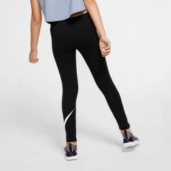 NIKE LEGGINGS FAVORITES SWOOSH BAMBINA Nero -Tendenza Italia nike ar4076 leggings favorites swoosh bambina abbigliamento bambino 036612001 010 4