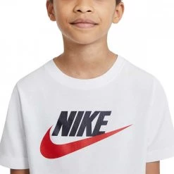 NIKE T-SHIRT FUTURA ICON BAMBINO Bianco -Tendenza Italia nike ar5252 t shirt futura icon bambino abbigliamento bambino 045333601 107 3