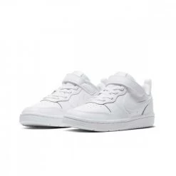 NIKE COURT BOROUGH LOW 2 BAMBINO Bianco -Tendenza Italia nike bq5451 nike court borough low 2 psv tutte sneaker bambino 043216901 100 2