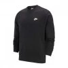 NIKE FELPA GIROCOLLO CLUB MINI LOGO Nero -Tendenza Italia nike bv2666 felpa girocollo club mini logo sport style uomo 040985701 010 1