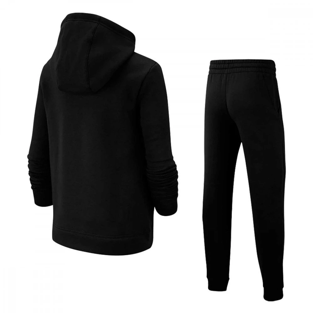 NIKE TUTA FULL ZIP CON CAPPUCCIO CORE BAMBINO Nero - immagine 2