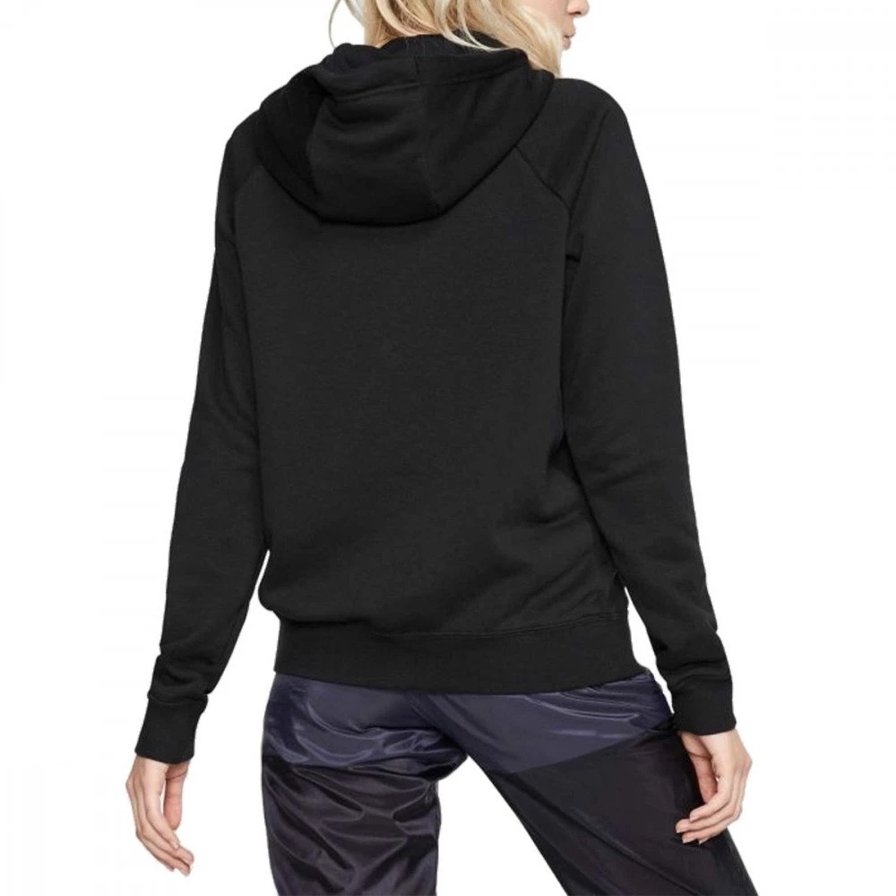 NIKE FELPA CON CAPPUCCIO LOGO ESSENTIAL DONNA Nero 6 NIKE FELPA CON CAPPUCCIO LOGO ESSENTIAL DONNA Nero - immagine 4