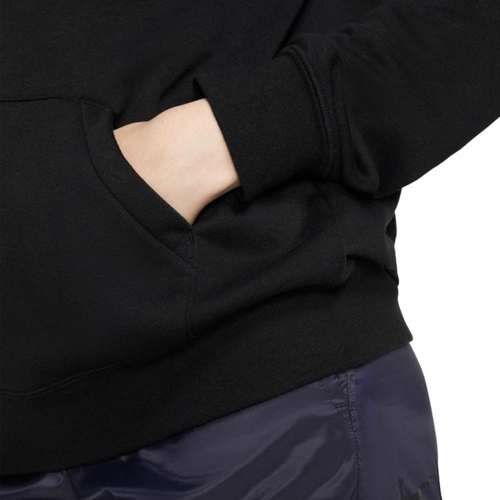 NIKE FELPA CON CAPPUCCIO LOGO ESSENTIAL DONNA Nero 7 NIKE FELPA CON CAPPUCCIO LOGO ESSENTIAL DONNA Nero - immagine 5