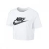 NIKE T-SHIRT CROP ESSENTIAL DONNA Bianco -Tendenza Italia nike bv6175 t shirt crop essential donna sport style donna 040653701 100 1