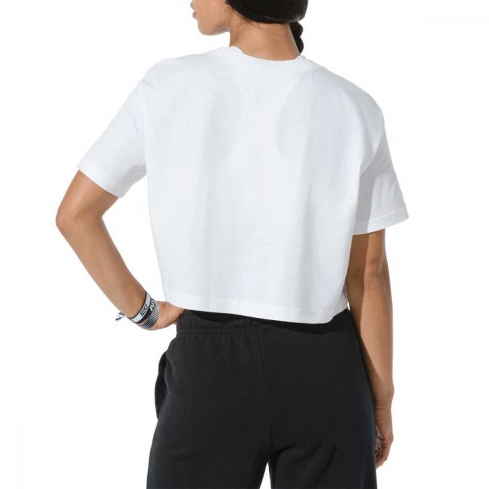 NIKE T-SHIRT CROP ESSENTIAL DONNA Bianco 6 NIKE T-SHIRT CROP ESSENTIAL DONNA Bianco - immagine 4