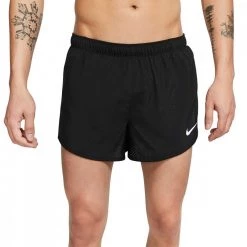 NIKE SHORT DRI-FIT FAST 4" Nero -Tendenza Italia nike cj7847 m nk df fast 4in short abbigliamento running uomo 043299301 010 4