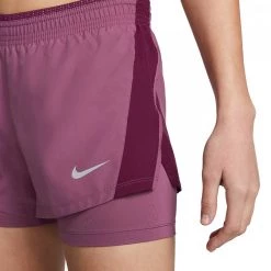 NIKE SHORT 10K 2-IN-1 DONNA Rosa -Tendenza Italia nike ck1004 short 10k 2 in 1 donna abbigliamento running donna 044559801 507 4