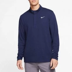 NIKE FELPA 1/2 ZIP DRI-FIT VICTORY Blu -Tendenza Italia nike cn1018 felpa 1 2 zip dri fit victory abbigliamento golf uomo 042275901 419 4