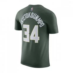 NIKE T-SHIRT NAME NUMBER ANTETOKOUNMPO BUCKS Verde -Tendenza Italia nike cv8534 t shirt name number antetokounmpo bucks abbigliamento basket uomo 041023201 326 2