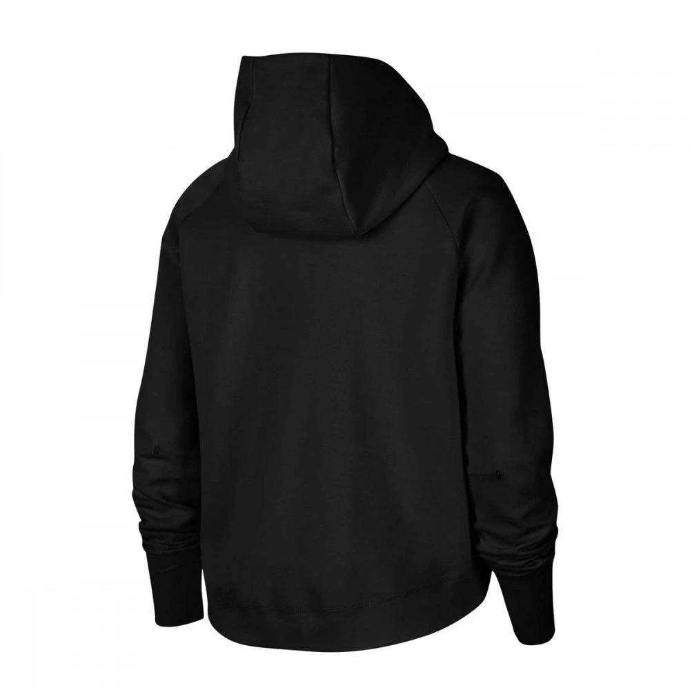 NIKE FELPA FULL ZIP CON CAPPUCCIO TECH FLEECE DONNA Nero - immagine 2