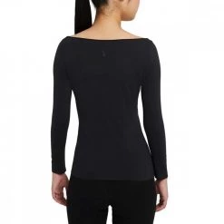 NIKE MAGLIA MANICA LUNGA YOGA LUXE DONNA Nero -Tendenza Italia nike da0719 maglia manica lunga yoga luxe donna abbigliamento training e palestra donna 044572401 010 2
