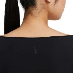 NIKE MAGLIA MANICA LUNGA YOGA LUXE DONNA Nero -Tendenza Italia nike da0719 maglia manica lunga yoga luxe donna abbigliamento training e palestra donna 044572401 010 4
