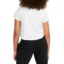 NIKE T-SHIRT CROP FUTURA BAMBINA Bianco -Tendenza Italia nike da6925 t shirt crop futura bambina abbigliamento bambino 042367201 102 4