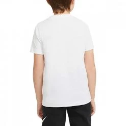 NIKE T-SHIRT SWOOSH BAMBINO Bianco -Tendenza Italia nike dc7796 t shirt swoosh bambino abbigliamento bambino 045333901 100 2