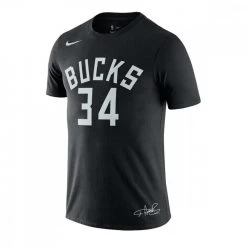 NIKE T-SHIRT NAME NUMBER GIANNIS Nero