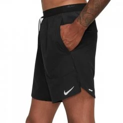 NIKE SHORT STRIDE DRI-FIT 7IN Nero -Tendenza Italia nike dm4761 short stride dri fit 7in abbigliamento running uomo 045197101 010 3