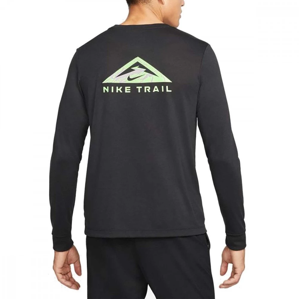 NIKE MAGLIA MANICA LUNGA DRI-FIT TRAIL Nero 4 NIKE MAGLIA MANICA LUNGA DRI-FIT TRAIL Nero - immagine 2