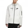 NIKE FELPA FULL ZIP CON CAPPUCCIO TECH FLEECE Bianco -Tendenza Italia nike dm6548 felpa full zip con cappuccio tech fleece sport style uomo 044502501 072 1