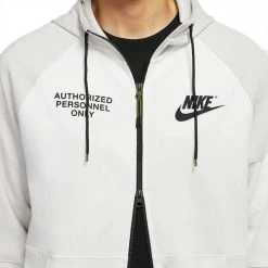 NIKE FELPA FULL ZIP CON CAPPUCCIO TECH FLEECE Bianco -Tendenza Italia nike dm6548 felpa full zip con cappuccio tech fleece sport style uomo 044502501 072 3