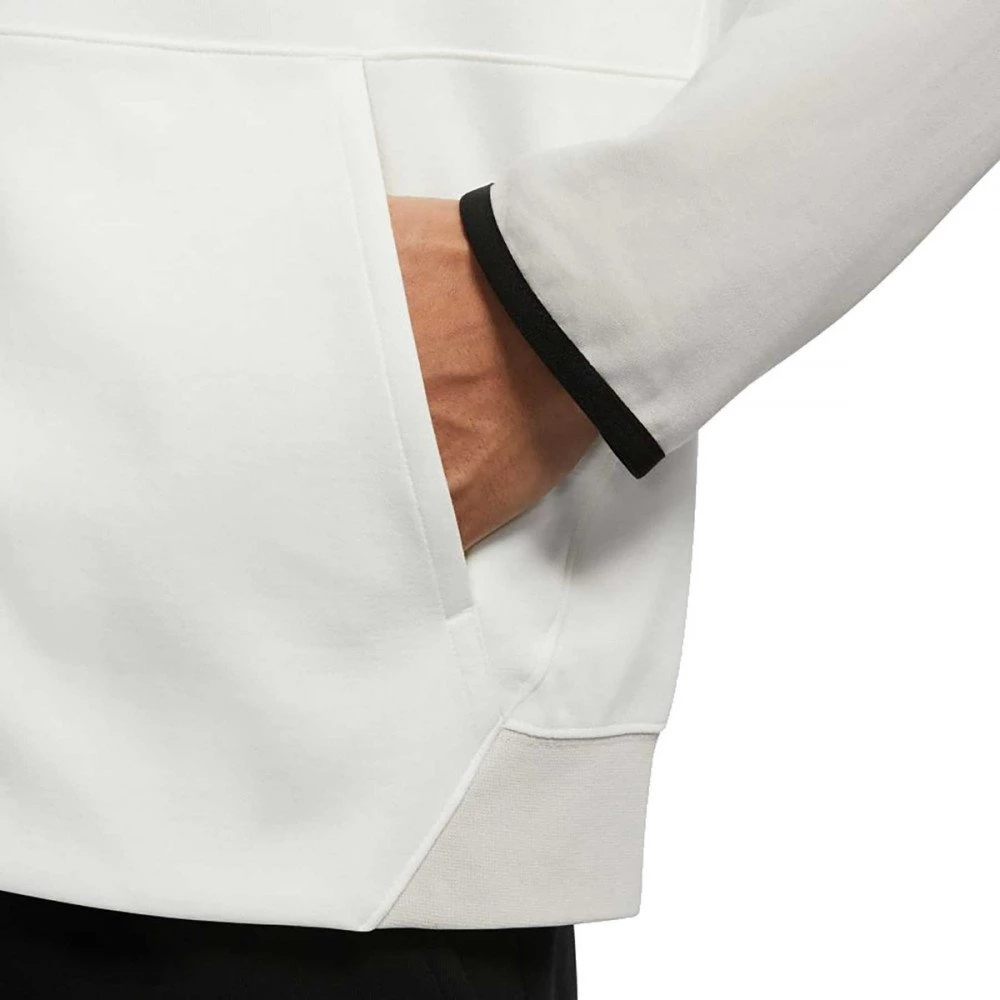 NIKE FELPA FULL ZIP CON CAPPUCCIO TECH FLEECE Bianco - immagine 5