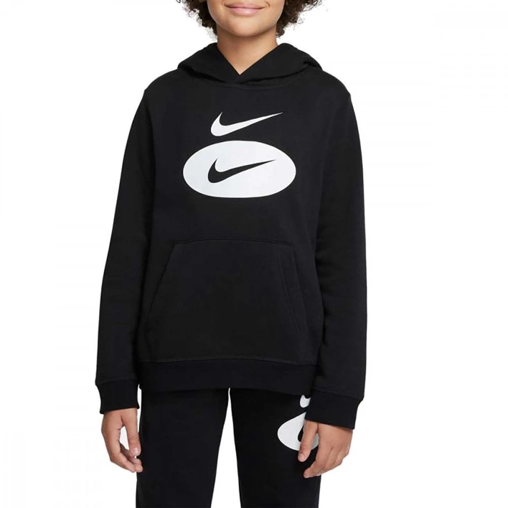 NIKE FELPA CON CAPPUCCIO CORE BAMBINO Nero 3 NIKE FELPA CON CAPPUCCIO CORE BAMBINO Nero