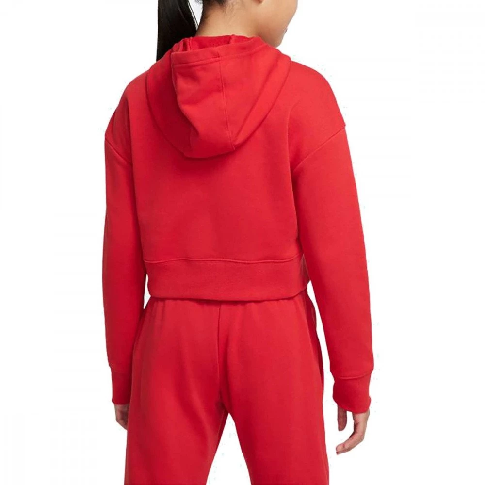 NIKE FELPA CROP CON CAPPUCCIO AIR BAMBINA Rosso 4 NIKE FELPA CROP CON CAPPUCCIO AIR BAMBINA Rosso - immagine 2