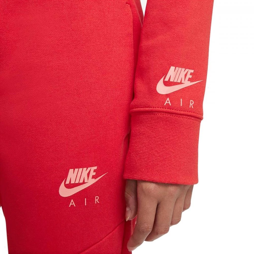 NIKE FELPA CROP CON CAPPUCCIO AIR BAMBINA Rosso 6 NIKE FELPA CROP CON CAPPUCCIO AIR BAMBINA Rosso - immagine 4