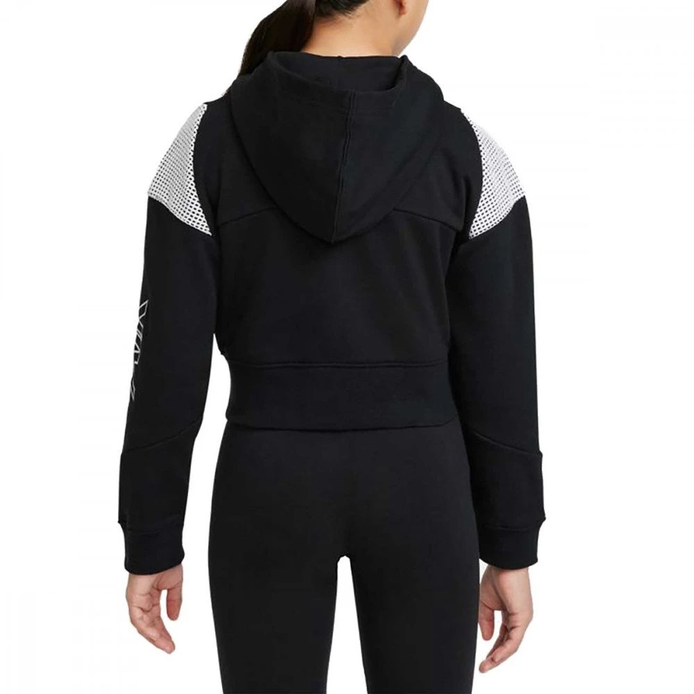 NIKE FELPA FULL ZIP CON CAPPUCCIO AIR BAMBINA Nero 4 NIKE FELPA FULL ZIP CON CAPPUCCIO AIR BAMBINA Nero - immagine 2