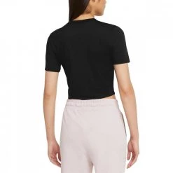 NIKE T-SHIRT CROP SWOOSH DONNA Nero 6 NIKE T-SHIRT CROP SWOOSH DONNA Nero -Tendenza Italia nike dn5798 t shirt crop swoosh donna sport style donna 044501701 010 2