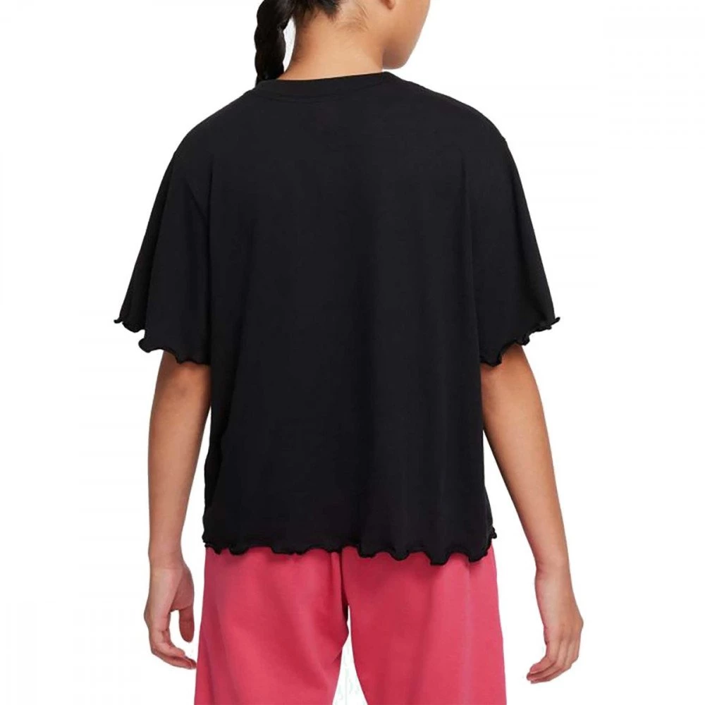 NIKE T-SHIRT CROP ENERGY BAMBINA Nero 4 NIKE T-SHIRT CROP ENERGY BAMBINA Nero - immagine 2
