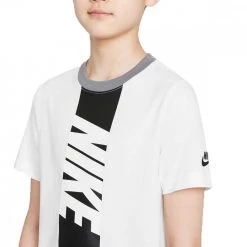 NIKE T-SHIRT AMPLIFY BAMBINO Bianco -Tendenza Italia nike do1799 t shirt amplify bambino abbigliamento bambino 044520001 100 3