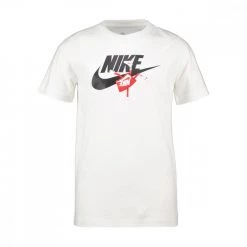 NIKE T-SHIRT FUTURA BOXY BAMBINO Bianco