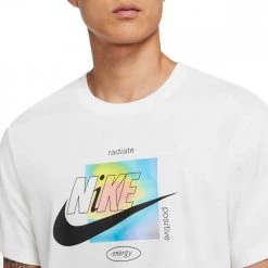 NIKE T-SHIRT HBR Bianco -Tendenza Italia nike dq1074 t shirt hbr sport style uomo 045006801 100 3