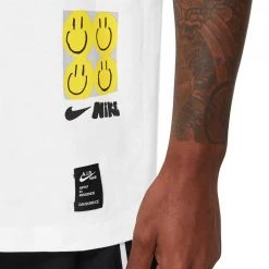NIKE T-SHIRT BASKET A.I.R. Bianco -Tendenza Italia nike dq1885 t shirt cc pack 1 abbigliamento basket uomo 045208801 100 3