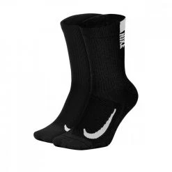 NIKE CALZE MULTIPLIER CREW - 2 PACK Nero