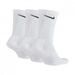 NIKE CALZE EVERYDAY CUSHIONED 3 PACK Bianco -Tendenza Italia nike sx7664 calze 3 pack nike everyday chushion crew sport style uomo 039804601 100 2