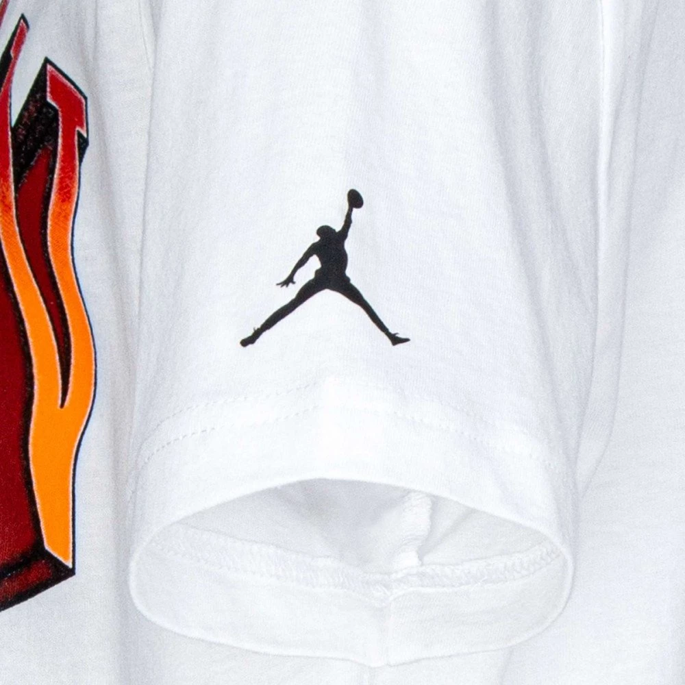 NIKE JORDAN T-SHIRT JORDAN HOOP STYLE BAMBINO Bianco 5 NIKE JORDAN T-SHIRT JORDAN HOOP STYLE BAMBINO Bianco - immagine 3