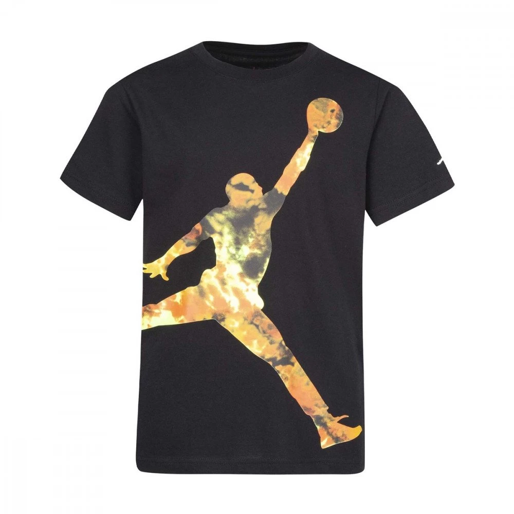 NIKE JORDAN T-SHIRT ICE DYE JUMBO JUMPMAN BAMBINO Nero 3 NIKE JORDAN T-SHIRT ICE DYE JUMBO JUMPMAN BAMBINO Nero