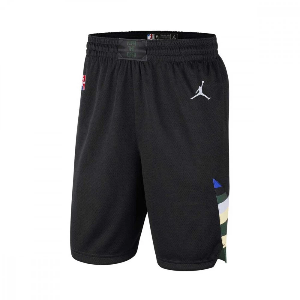 NIKE JORDAN SHORT STATEMENT BUCKS Nero 3 NIKE JORDAN SHORT STATEMENT BUCKS Nero