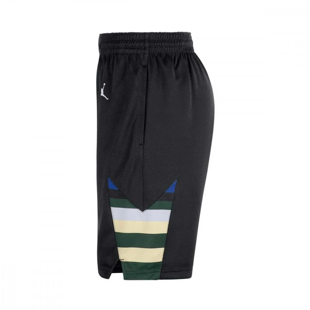 NIKE JORDAN SHORT STATEMENT BUCKS Nero 4 NIKE JORDAN SHORT STATEMENT BUCKS Nero - immagine 2