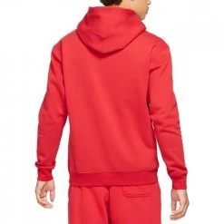 NIKE JORDAN FELPA CON CAPPUCCIO ESSENTIALS Rosso -Tendenza Italia nike jordan da9818 felpa con cappuccio essential felpata sport style uomo 043249301 687 2