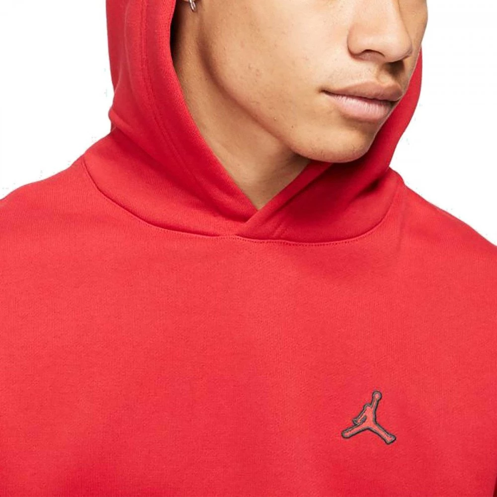 NIKE JORDAN FELPA CON CAPPUCCIO ESSENTIALS Rosso - immagine 3